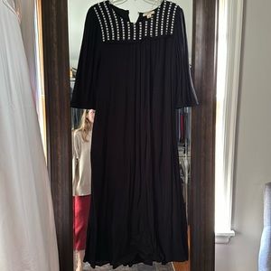 Black Pleated Dress